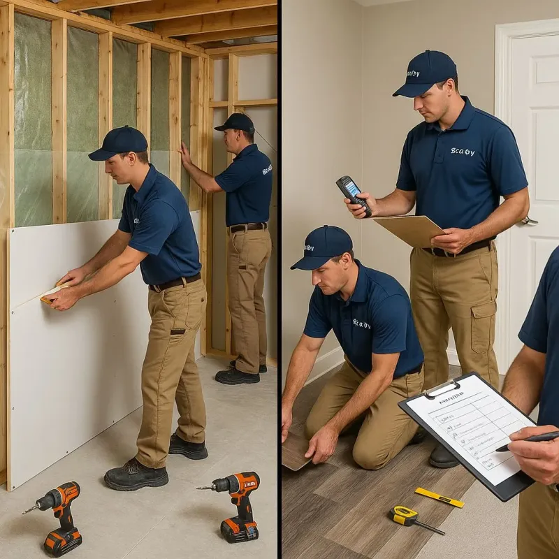 Repairs and Reconstruction process in North Babylon, NY